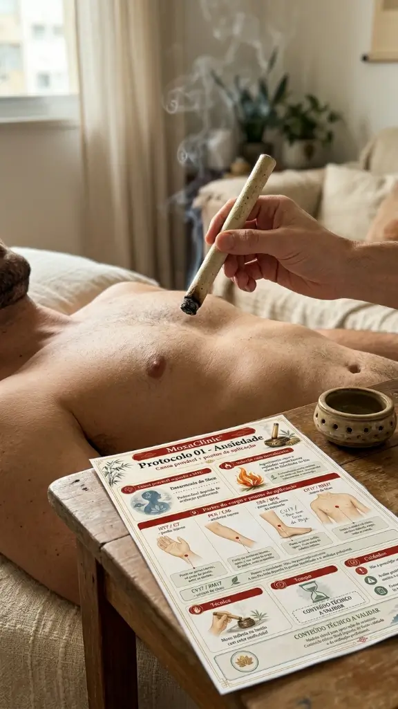 Protocolo MoxaClinic impreso durante aplicacion